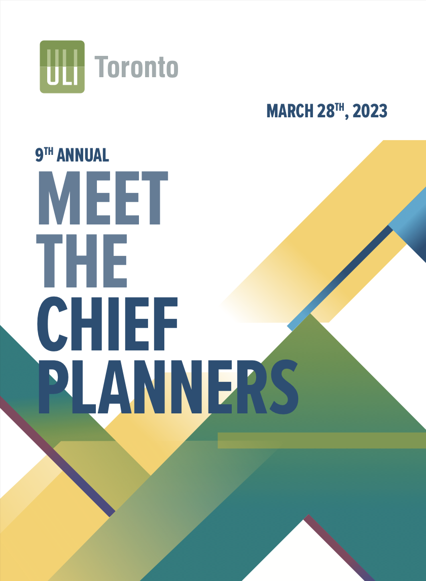 Meet the Chief Planners 2023 ULI Toronto