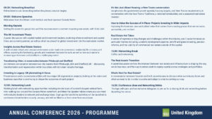 ULI UK ANNUAL CONFERENCE 2026 PROGRAMME